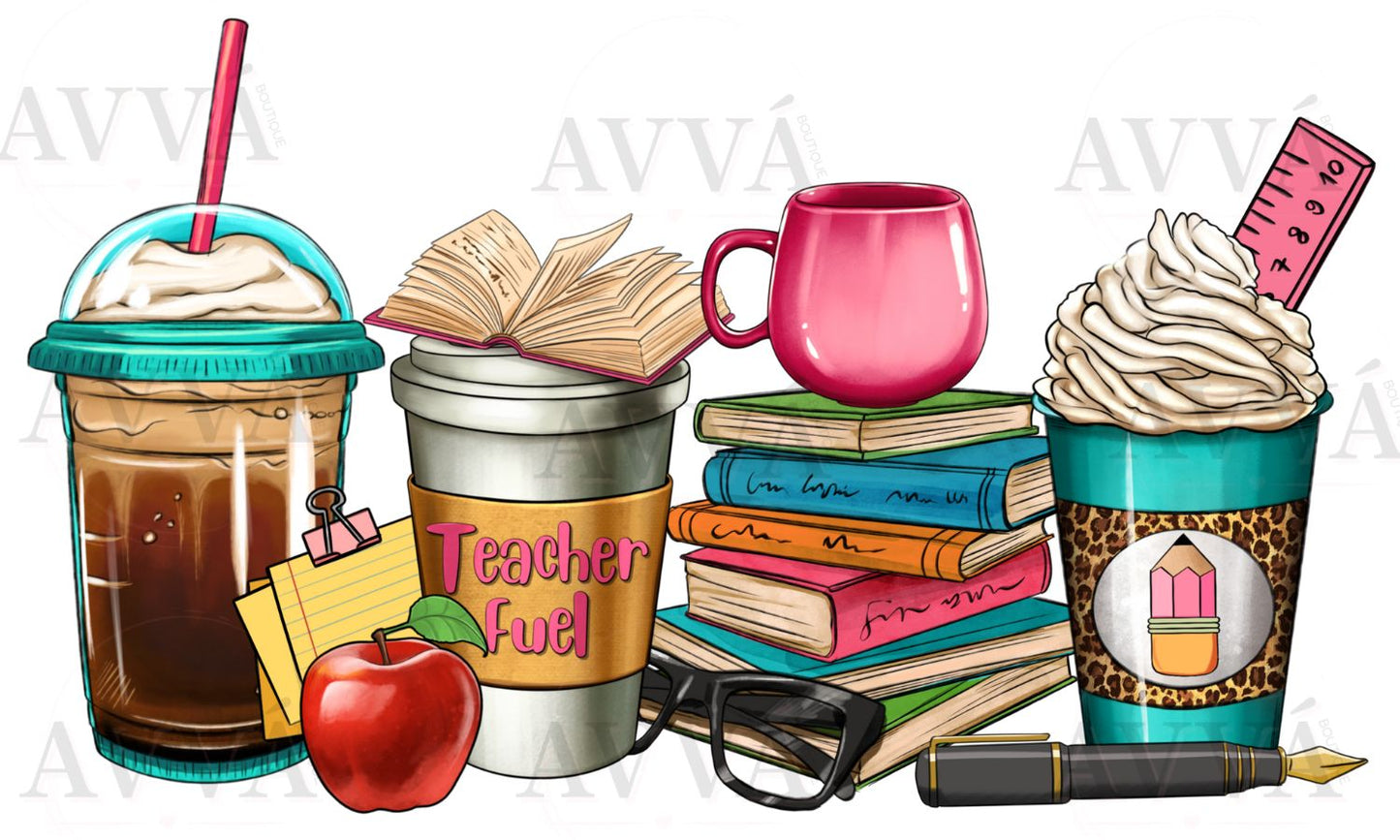 103a - Teacher Fuel Coffee Cups Libbey