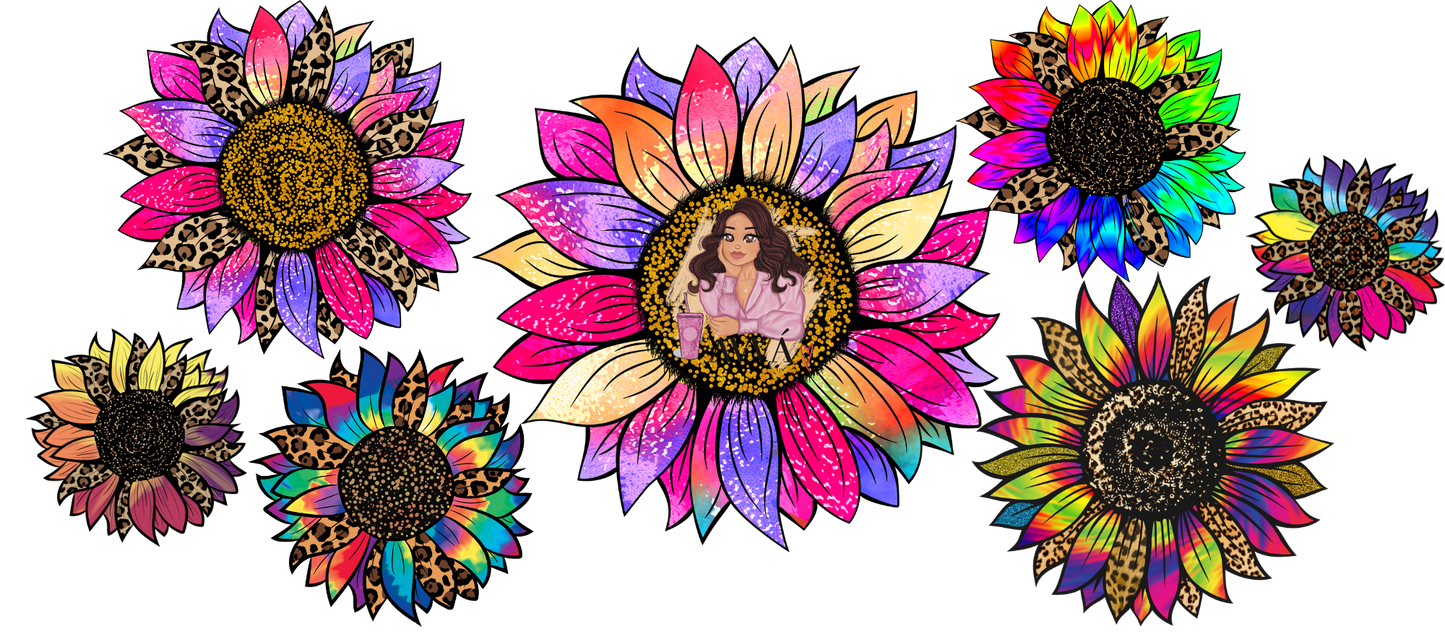 110a - Vibrant Sunflowers Libbey