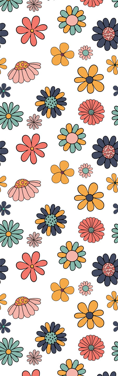 Hippie Floral 3 Pen Wrap