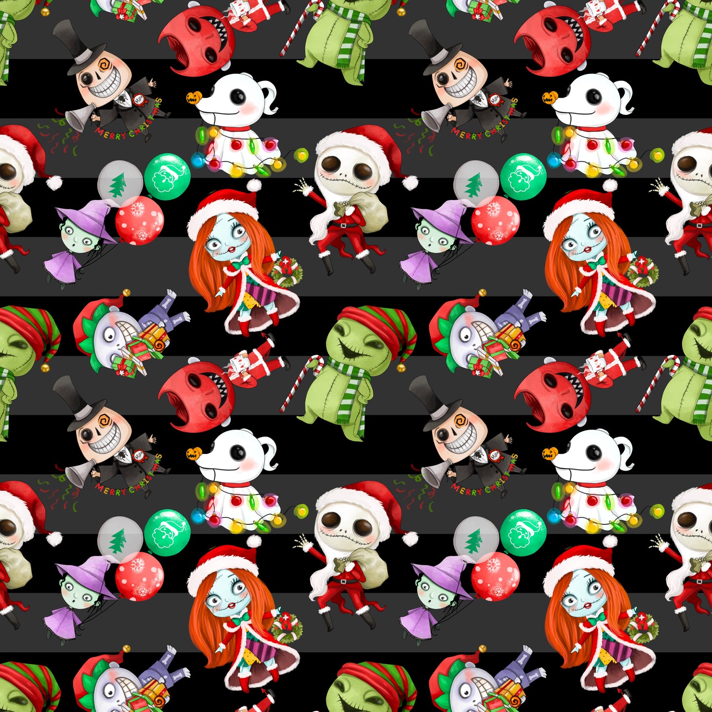 Spooky Christmas Black