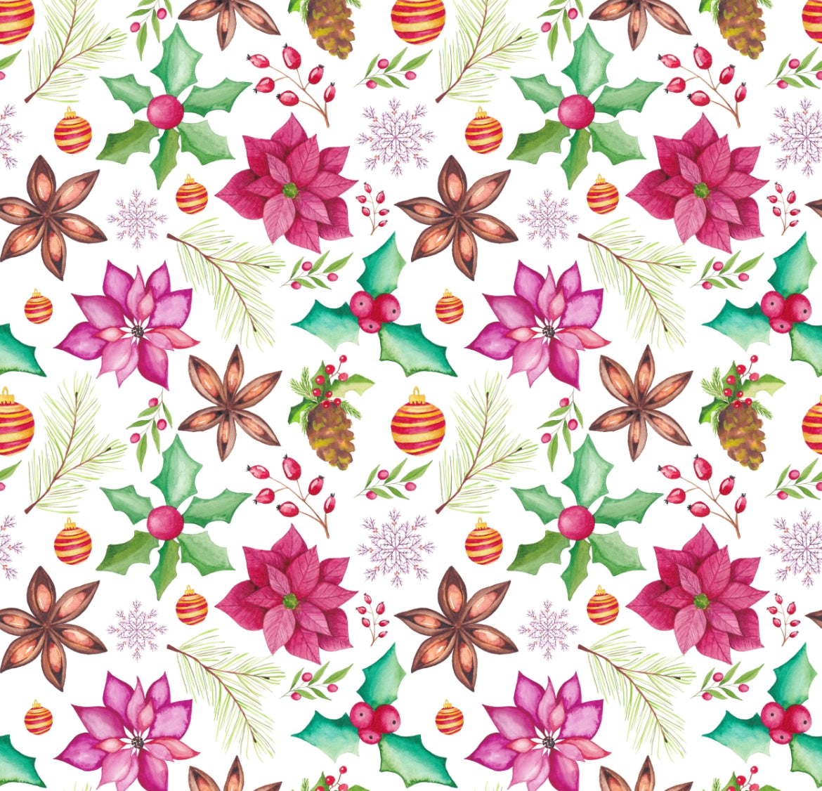 Poinsettia’s and holly