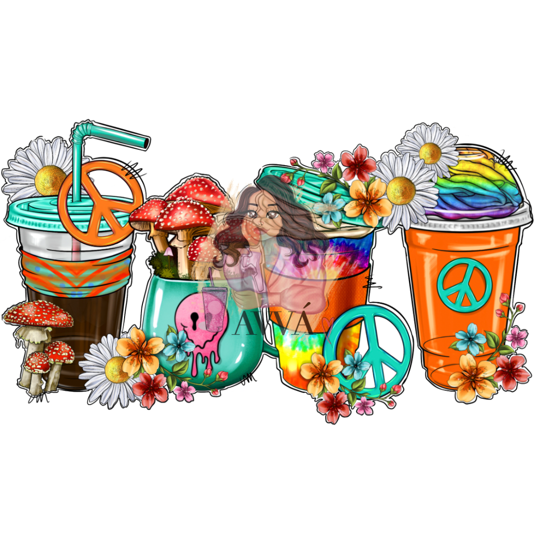 37a - Floral Hippie Libbey