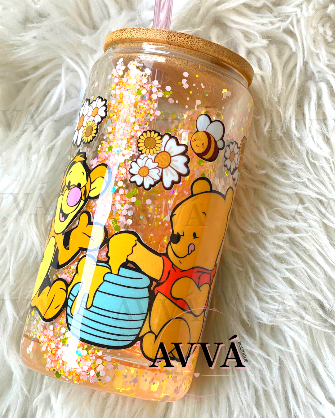 Honey Bear 16oz Glass Can