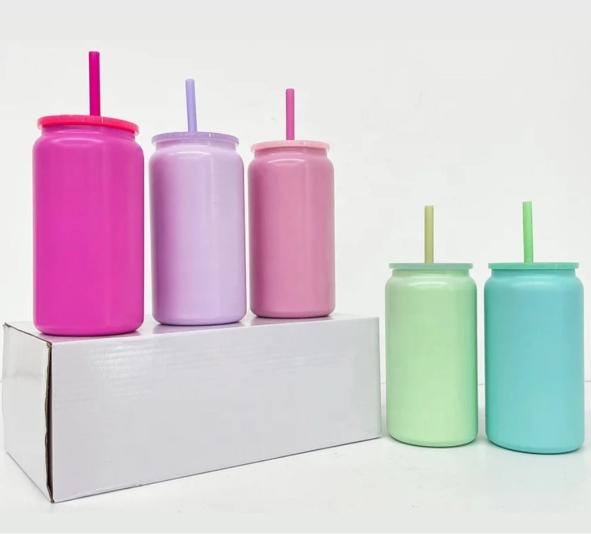 16oz Macaron Stainless Steel Cans