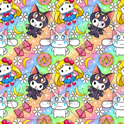 786 - Sailor Moon Kitty -  Decal