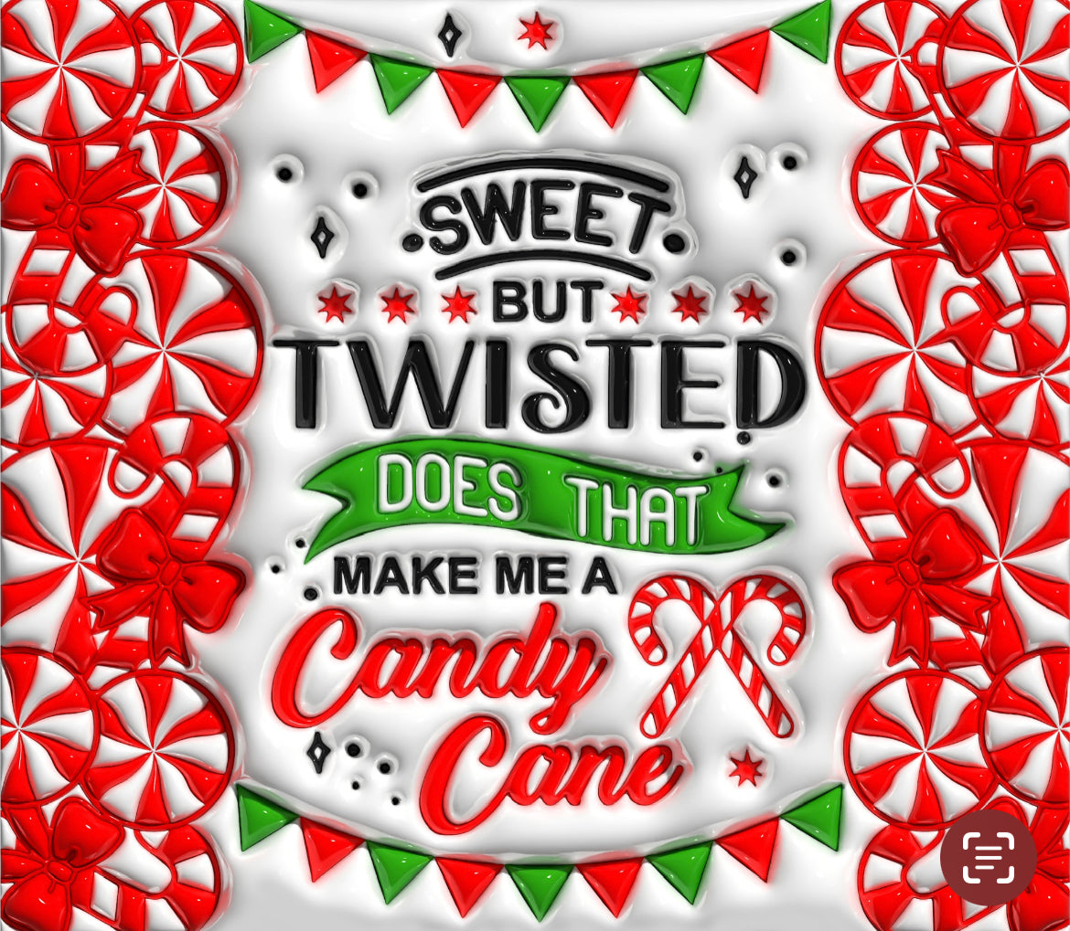 Sweet But Twisted - 3D Tumbler Wrap