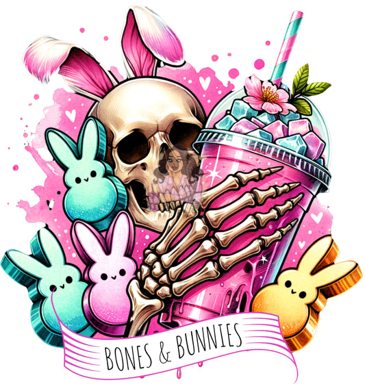 662 - Bones and Bunnies Decal