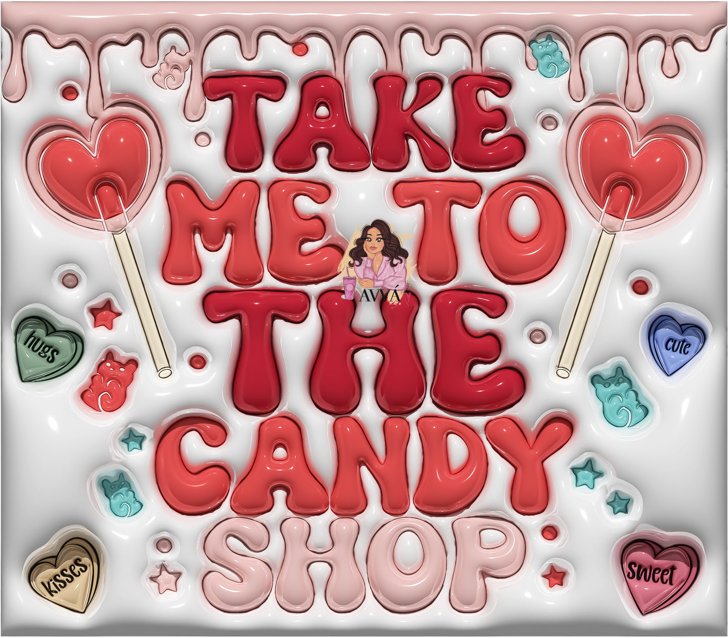Candy Shop - 3D Tumbler Wrap