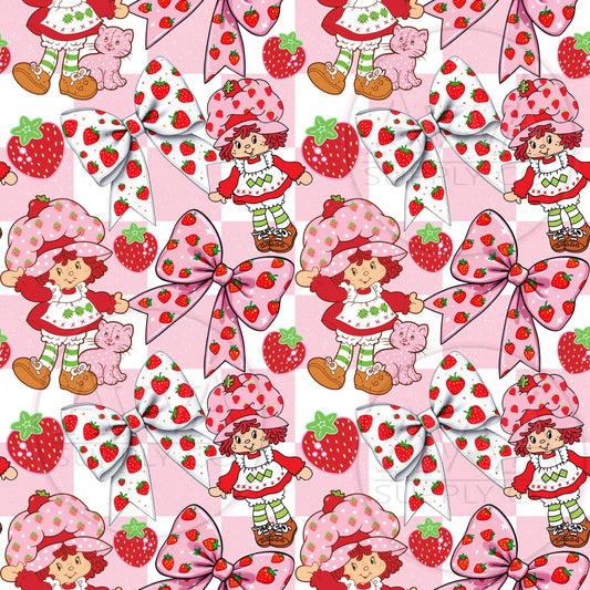 804 - Checkered S. Shortcake - Vinyl + Decal