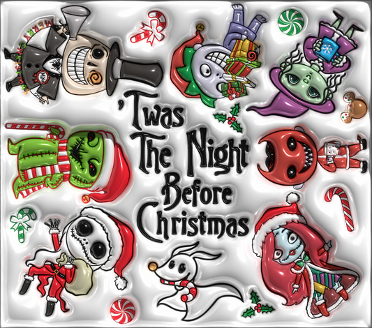 Christmas Nightmares - 3D Tumbler Wrap