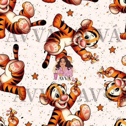 Cute Tiger - Vinyl + Decal + Wrap
