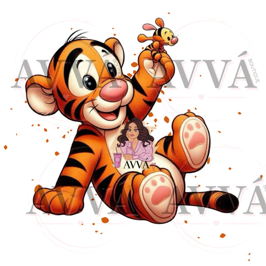 Cute Tiger - Vinyl + Decal + Wrap