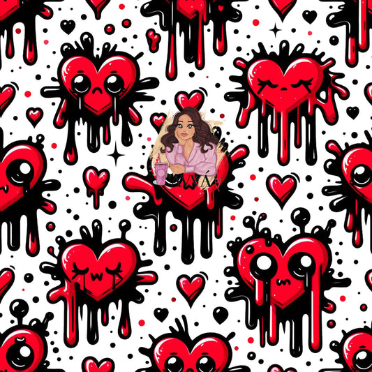 Deadly Valentine 12x12 Vinyl and Decal Set