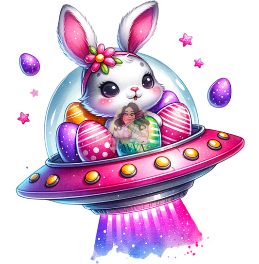657 - Easter UFO Decal
