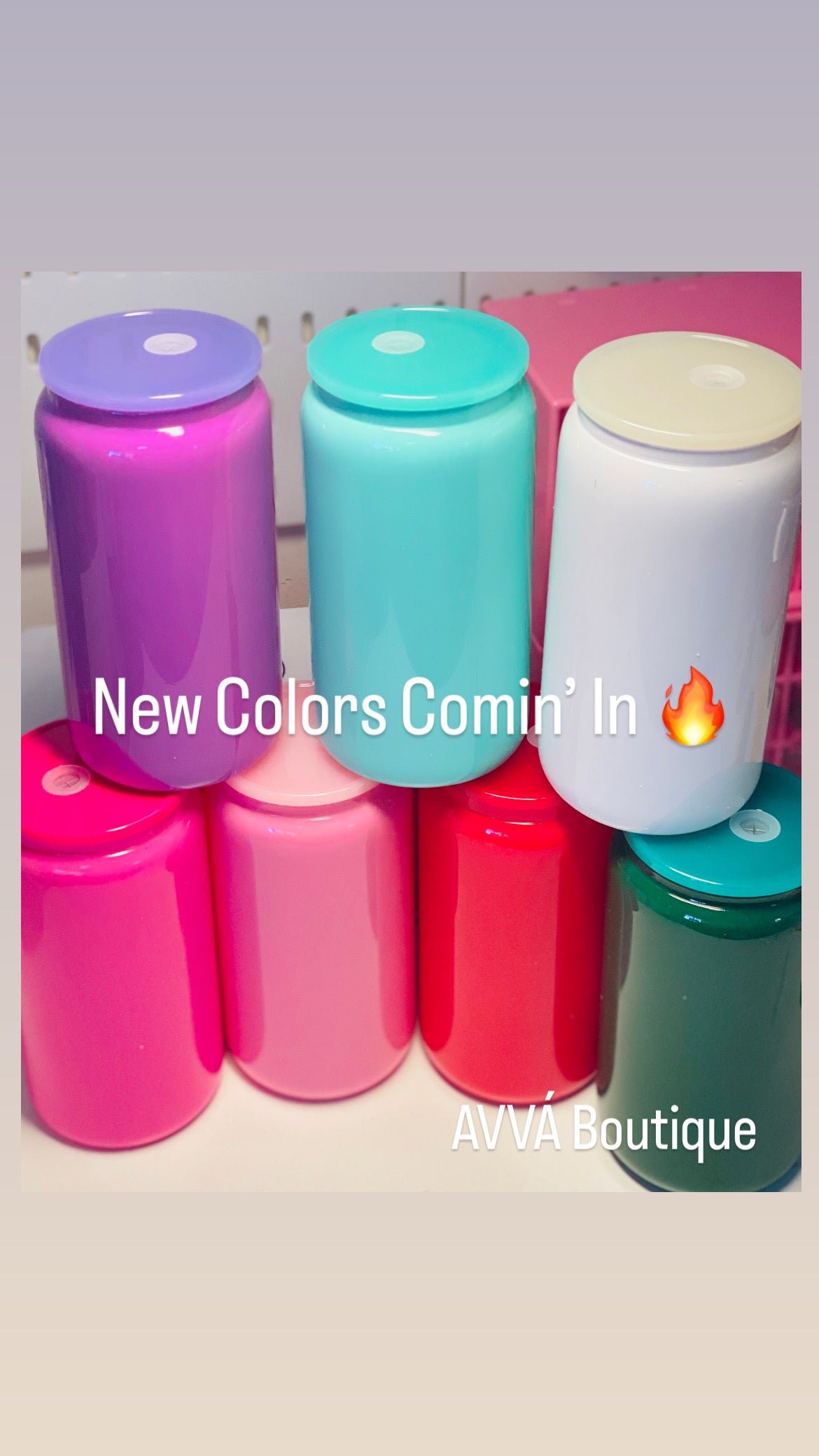 Macaron Glass Cans