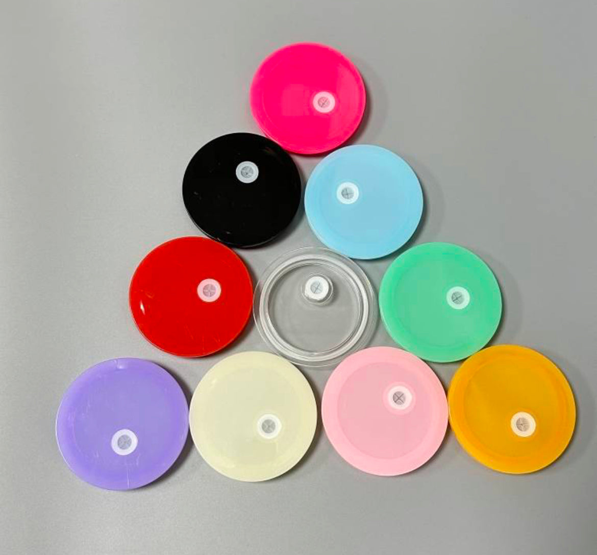 Plastic PP Acrylic Glass Mug Lids