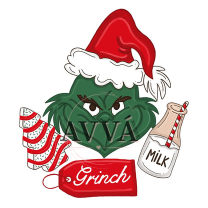 Green Christmas Cookies 12x12 Vinyl and Decal Set