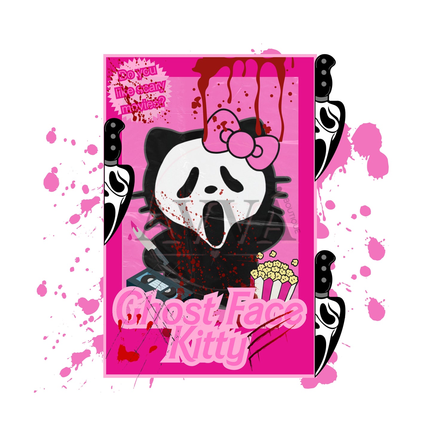Horror Card Kitty - Vinyl + Wrap + Decal