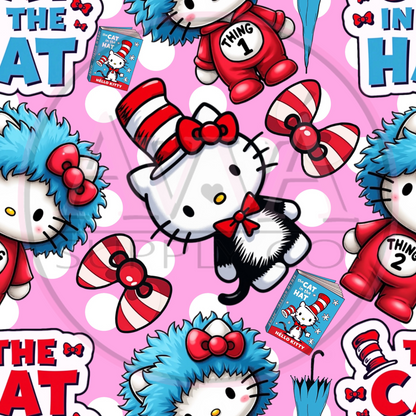765 - Kitty Thing1, Thing 2 -  Decal