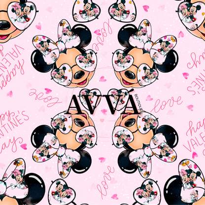 589 -  Blushin Mouse 12x12 Vinyl and Decal Set