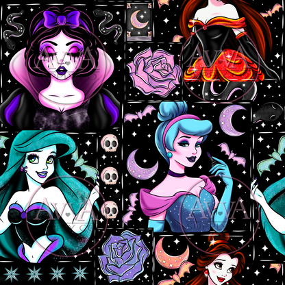 825 - Spooky Princesses - Vinyl + Decal