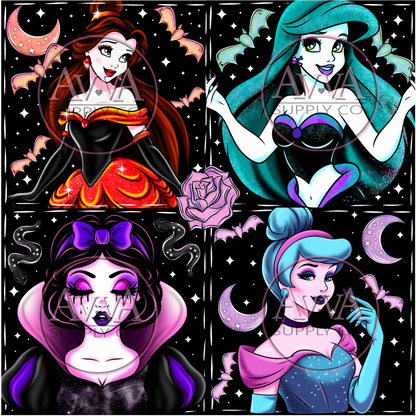 825 - Spooky Princesses - Vinyl + Decal