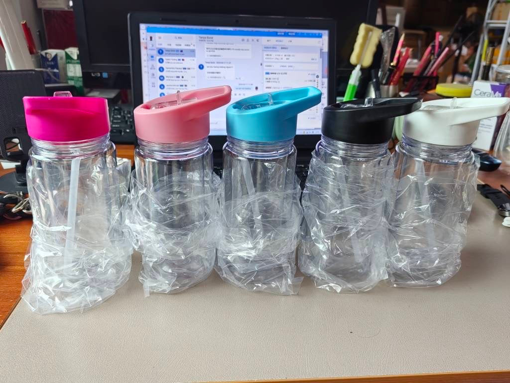 12oz Snow Globe Acrylic Plastic Cans w sports handle (Kid Friendly)