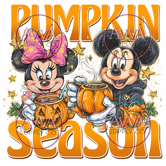 849 - Pumpkin Season Mouse’s -  Decal