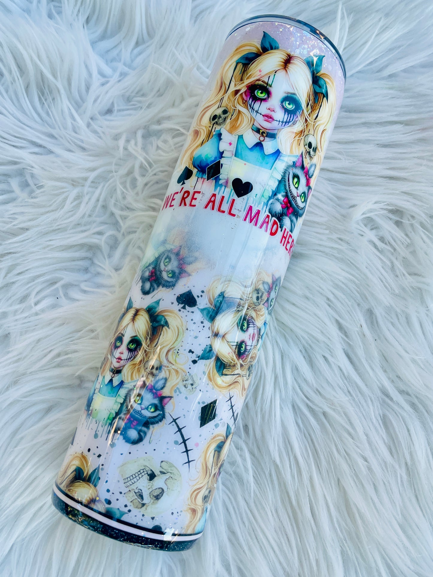 We’re All Mad Here - 32oz Stainless Steel Tumbler