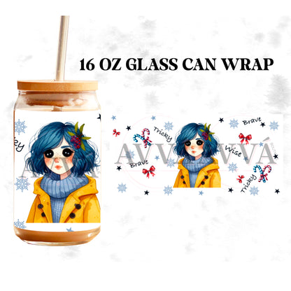713 - EXCLUSIVE - Button Girl Christmas - Vinyl + Wrap + Decal