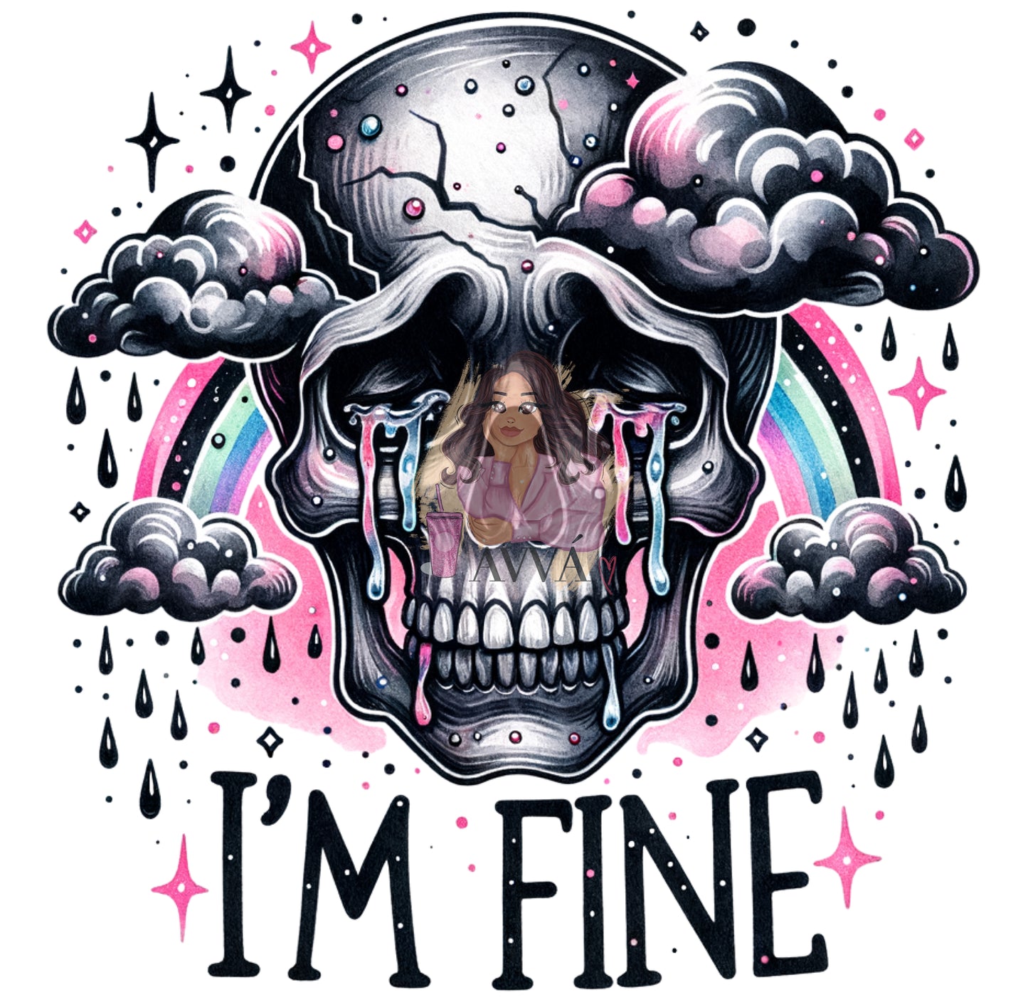 656 - I'm Fine Decal