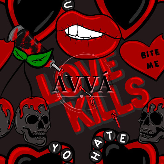 Love Kills 12x12 Vinyl and Decal Set