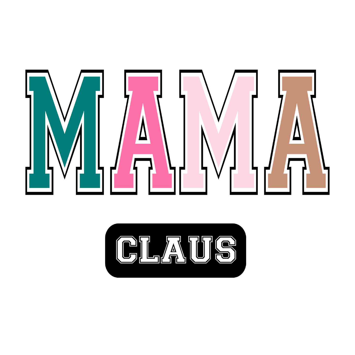 482 - Mama Claus UV DTF Decal
