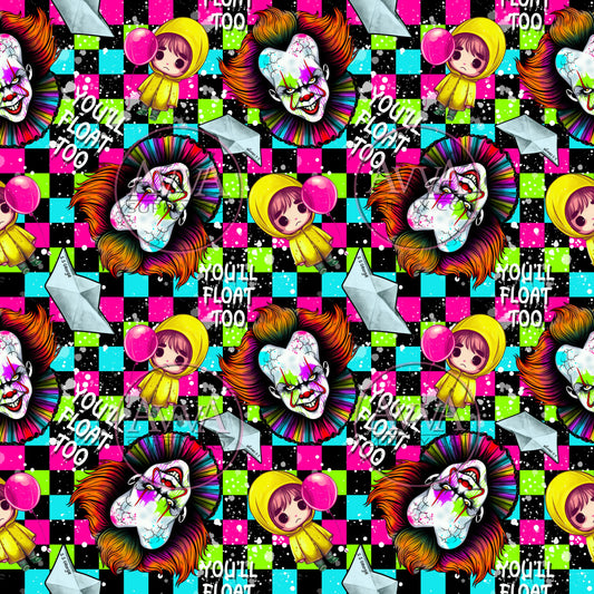 832 - Neon You'll Float Clown - Vinyl