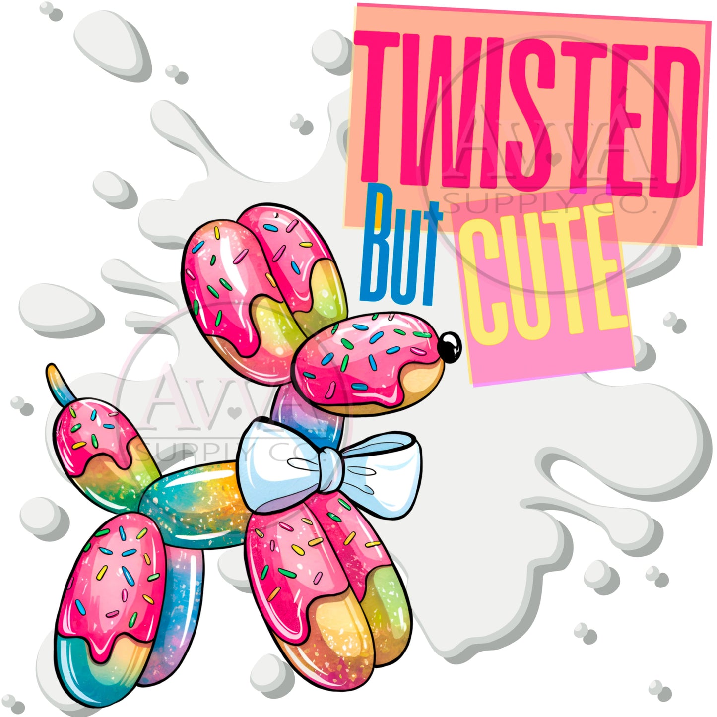 801 - Twisted But Cute *Exclusive* -  Decal