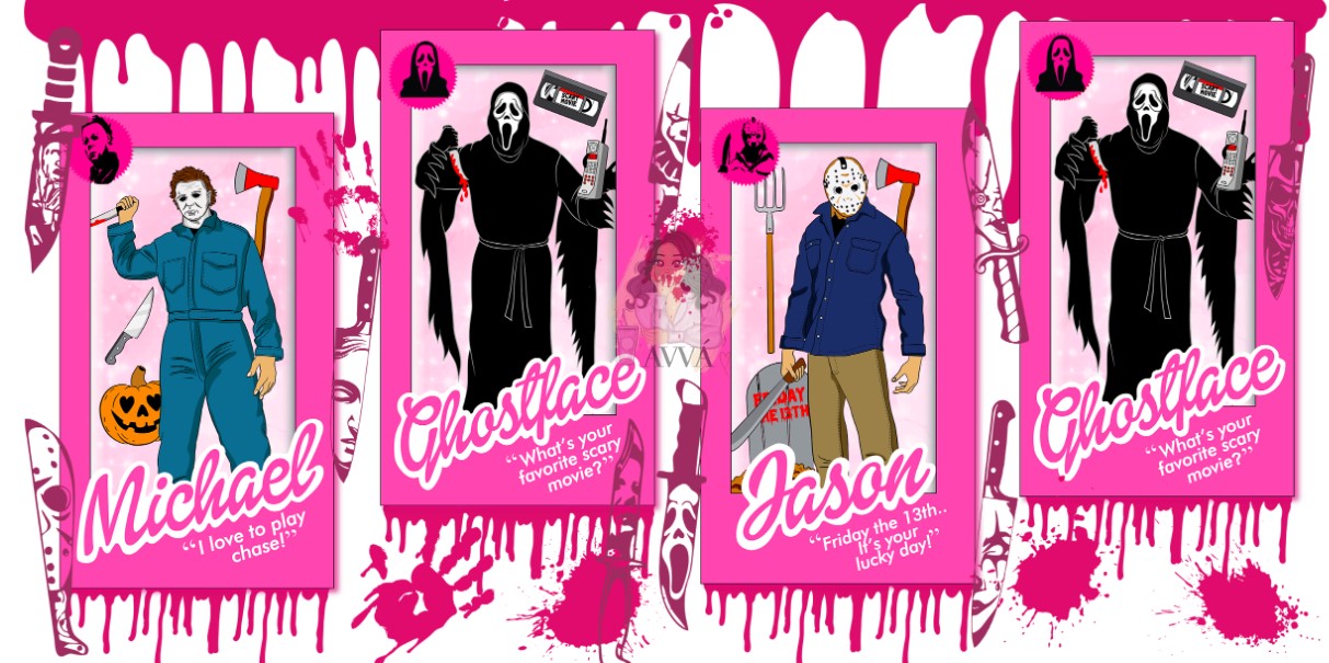 272 - Pink Horror Cards