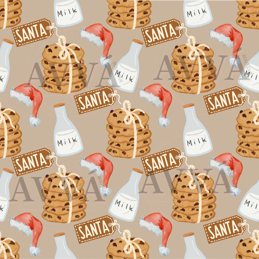 699 Santa Milk and Cookies - Vinyl + Wrap + Decal