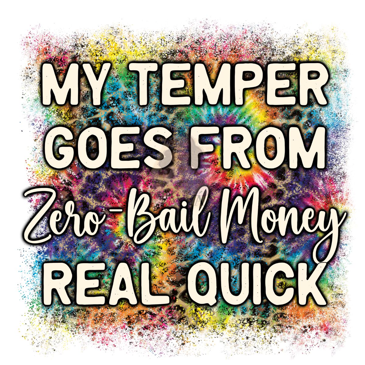 Zero Bail Money - DTF Transfer