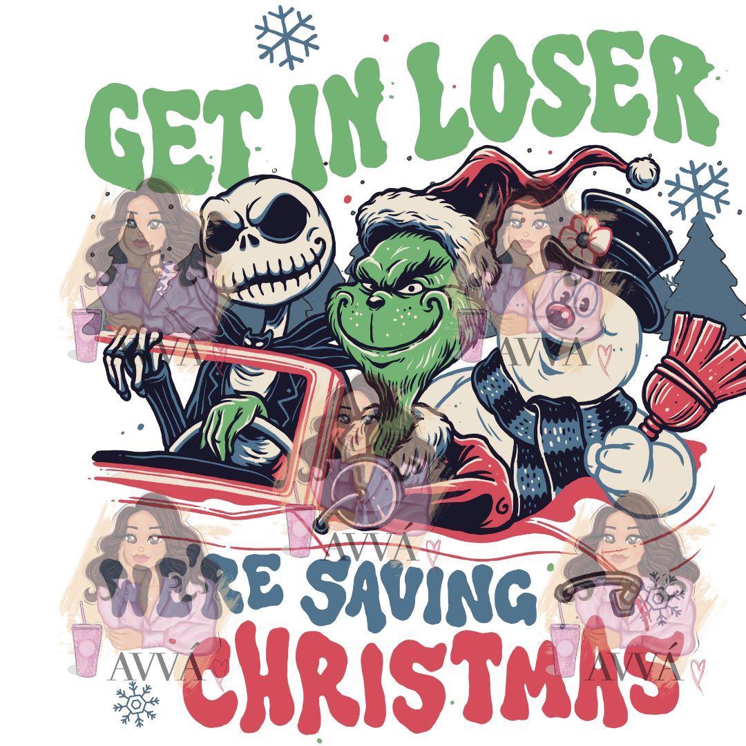 478 - XMAS Loosers UV DTF Decal