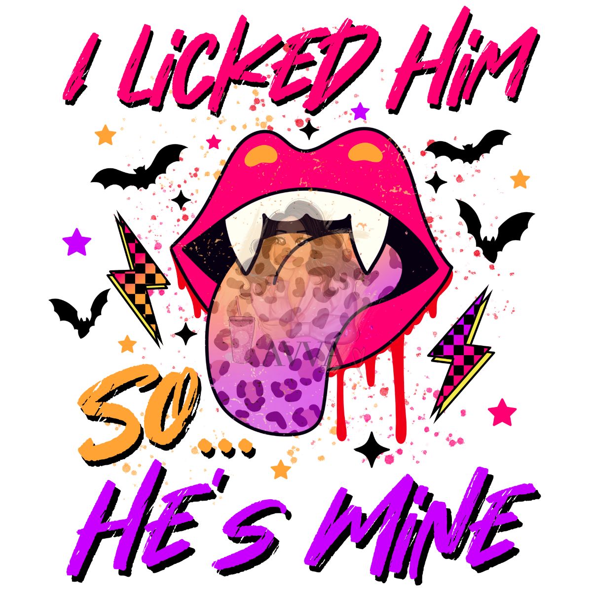 279 - I licked Him UV DTF Decal