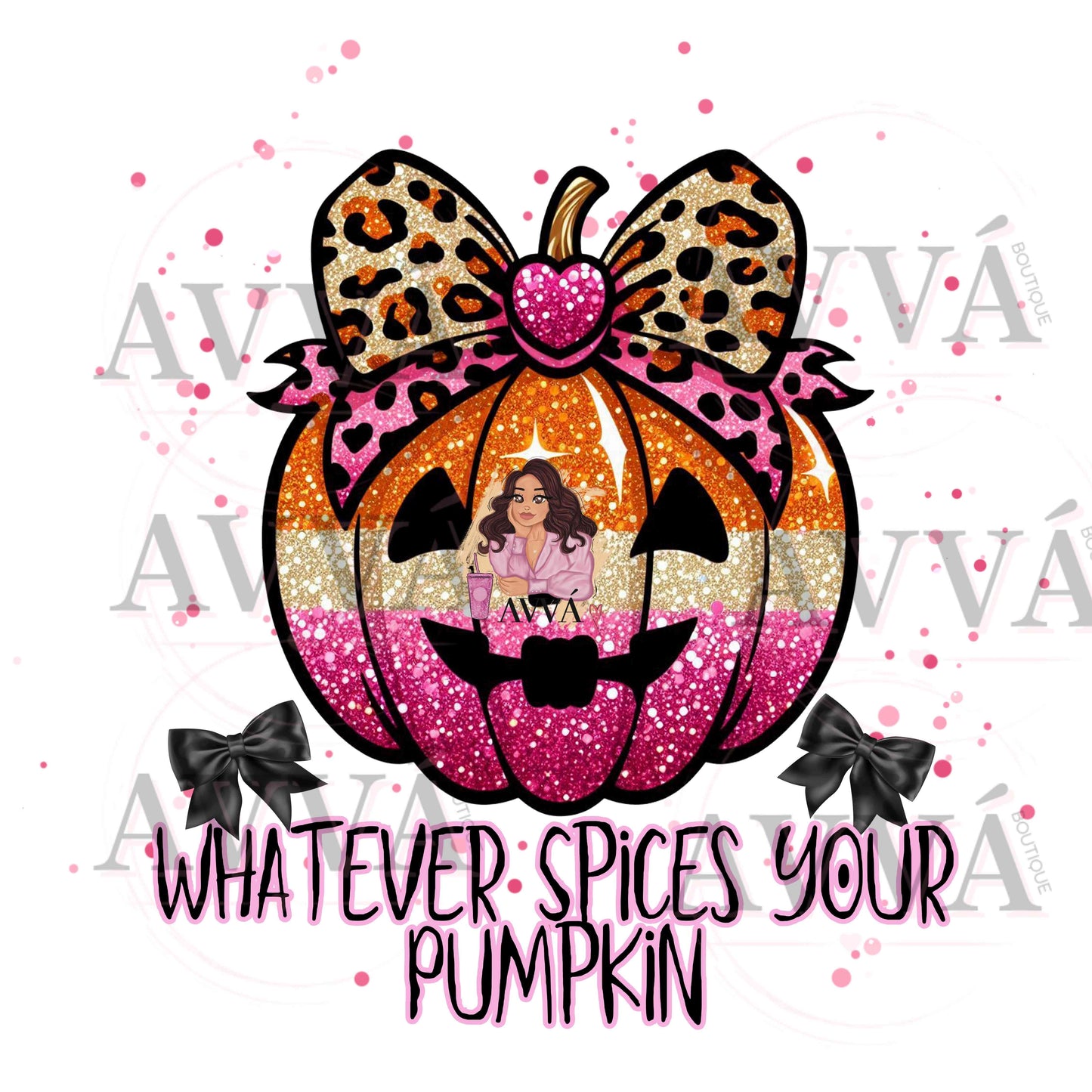 691 - EXCLUSIVE - Whatever Spices Your Pumpkin - Vinyl + Decal + Wrap