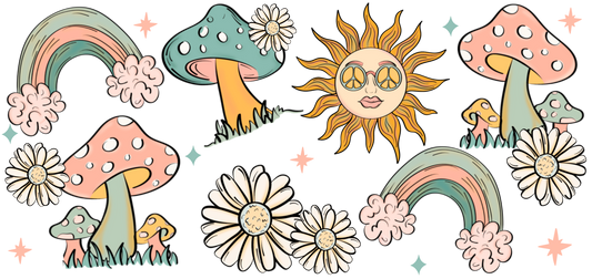 641 - Retro Sunny Days Cup Wrap