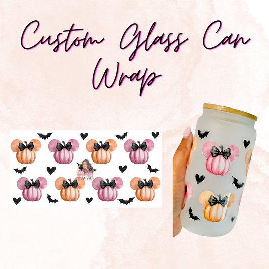 37 - Custom Glass Can Wraps UV DTF