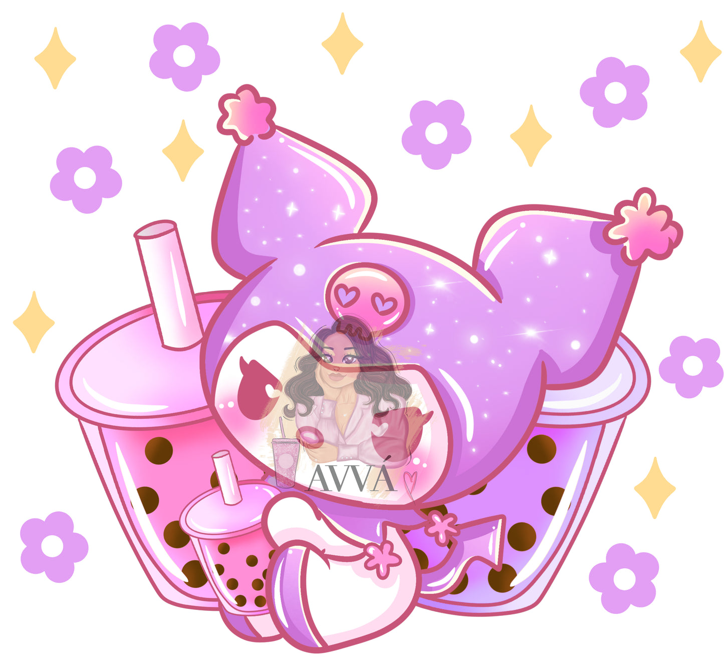 Kawaii Boba - Vinyl + Decal/Wrap Set