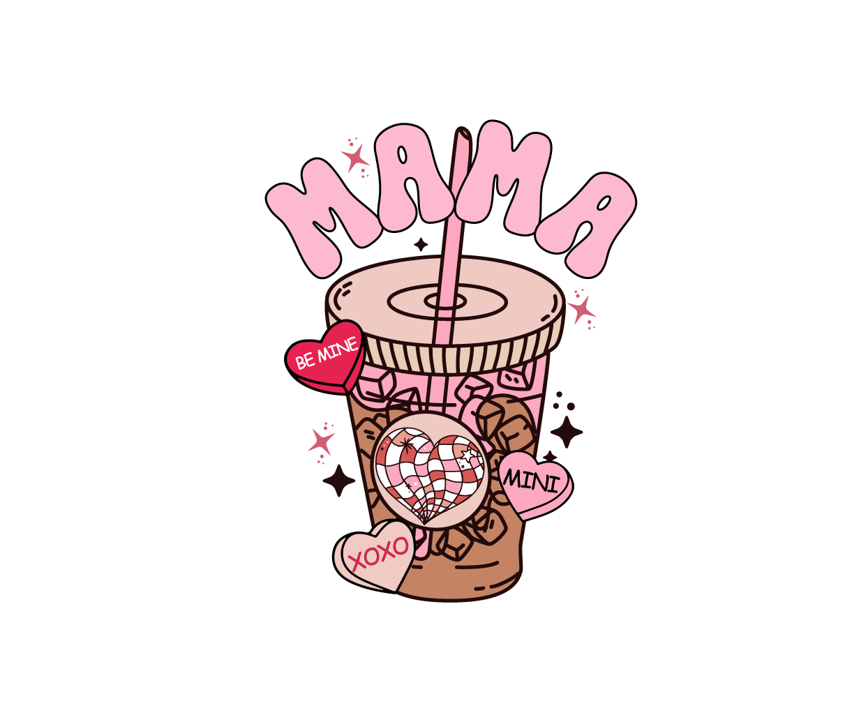 588 - Mama, Mini Decal Set