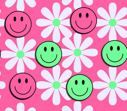 Smiles and Flowers Pink