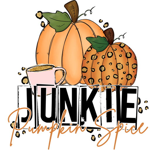 312  Pumpkin Spice Junkie UV DTF Decal