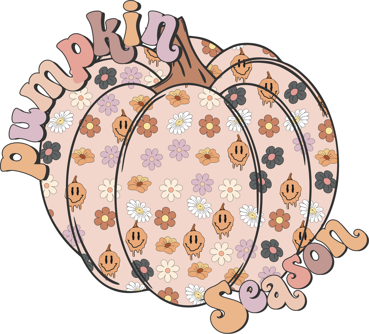 510 - Pumpkin Season UV DTF Decal