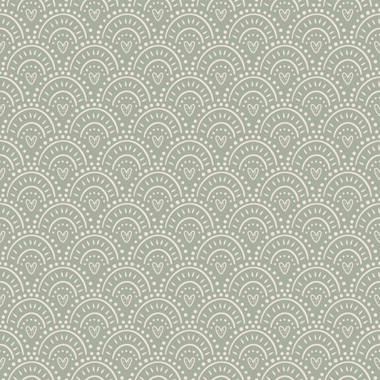 Boho Aztec Green