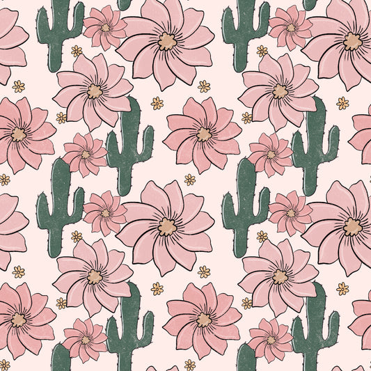 Boho Cactus Floral 12x12